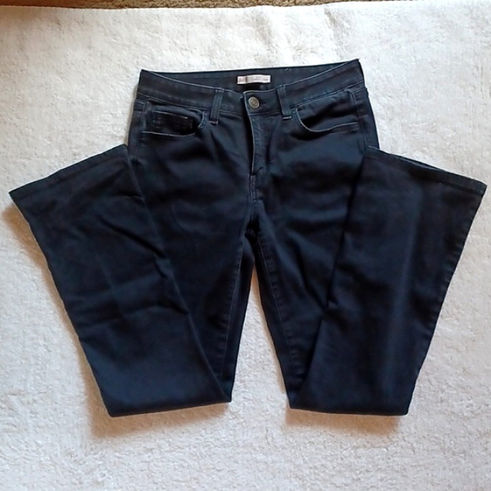 Black lowrise bootcut jeans